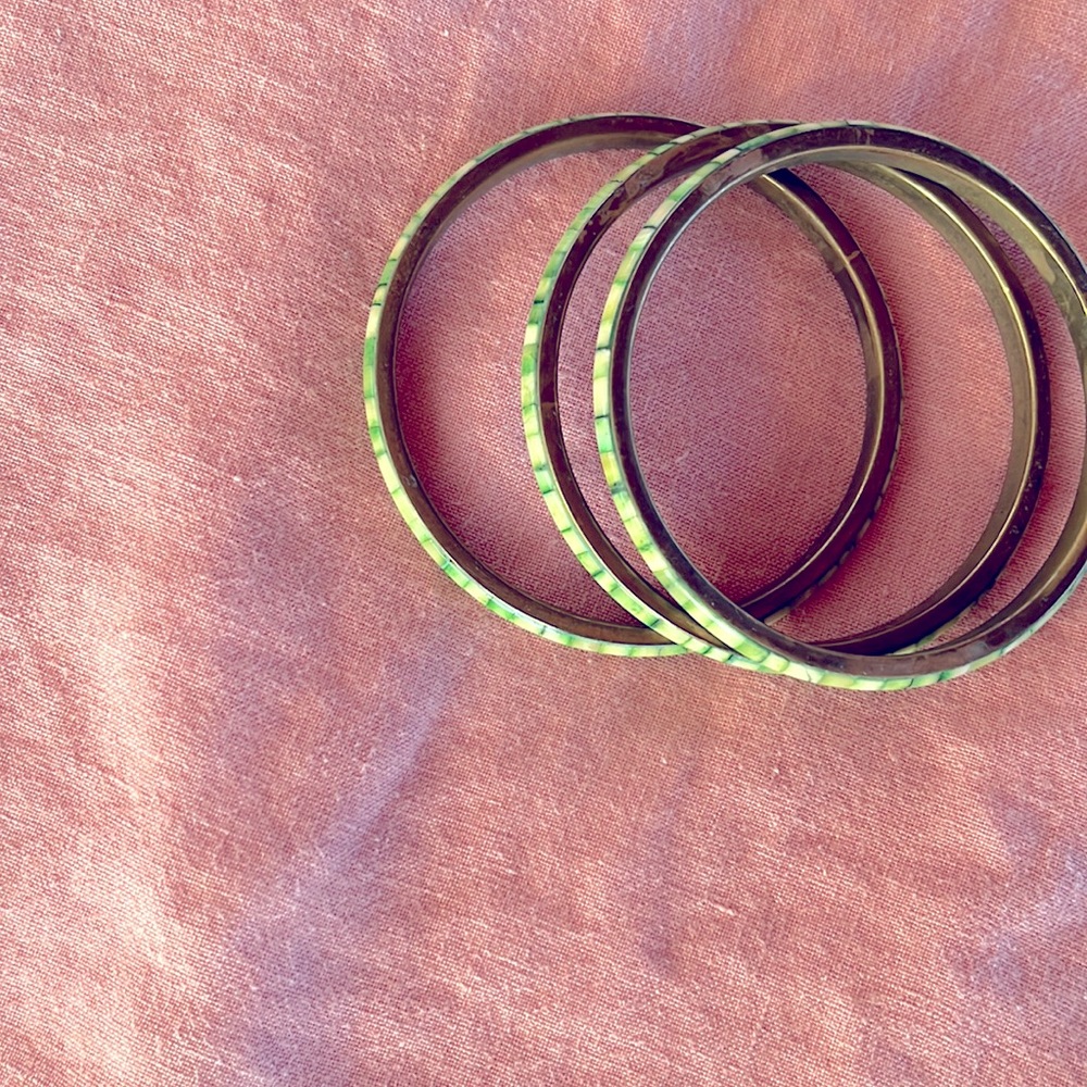 Green bangles made in India